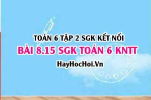 Bài 8.15 SGK Toán 6 tập 2 Kết nối tri thức
